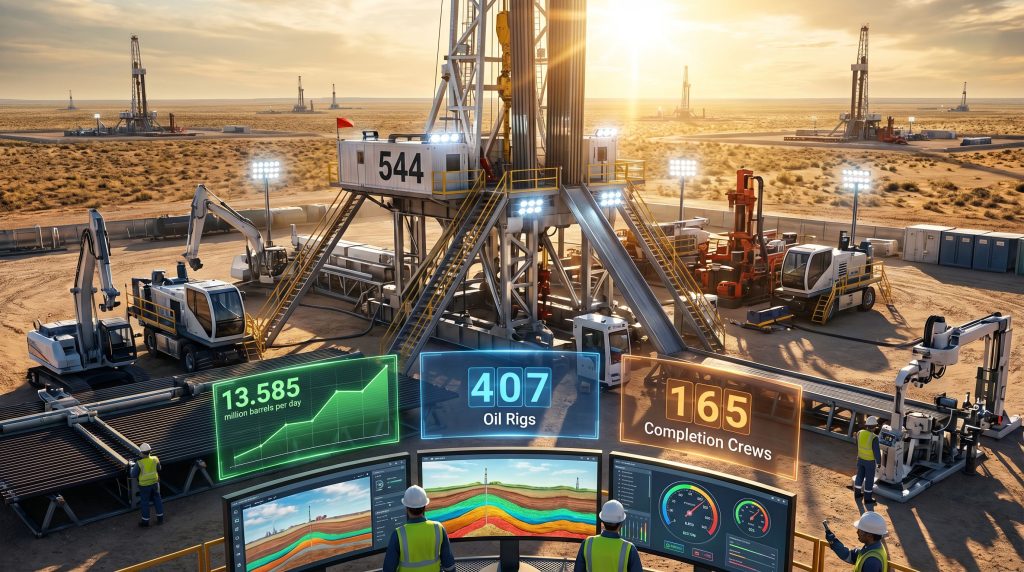US oil drillers reducing operation scale.
