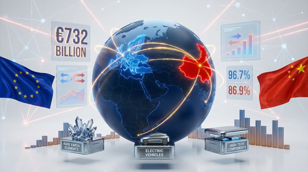 China EU trade relations visualized through graphics.