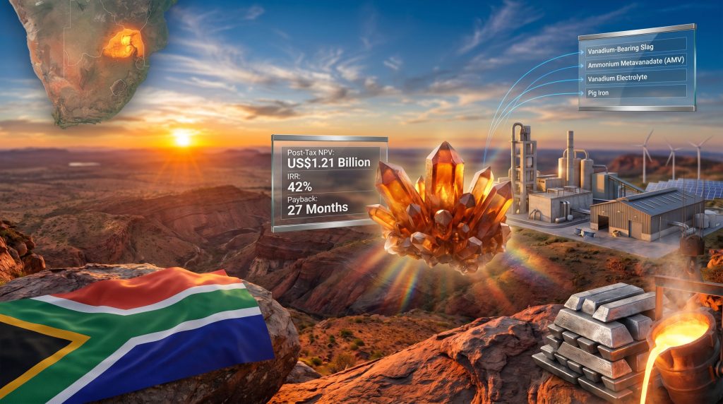South African vanadium project offtake term sheet infographic