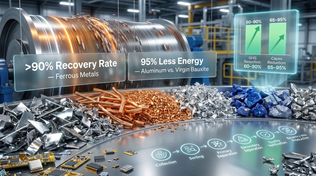 Benefits of metal separation in recycling