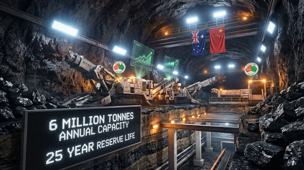 Robotic operation in Chinese-backed coal mine.
