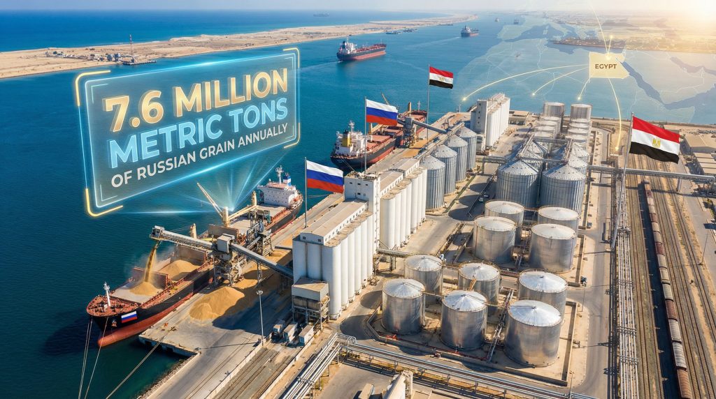 Russia Egypt grain and energy hub collaboration.