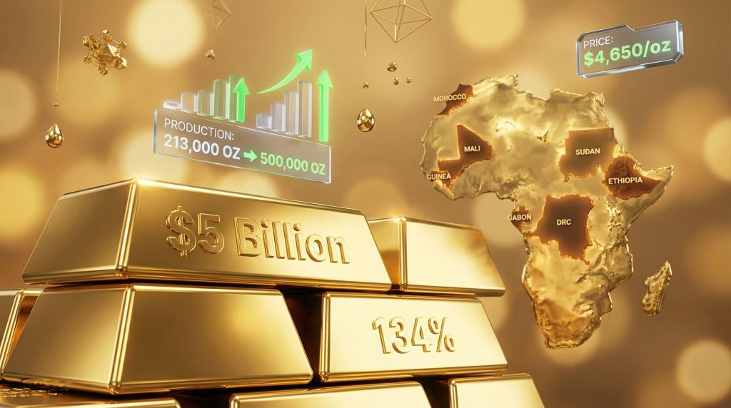 Africa's wealthiest king gold investment visual.