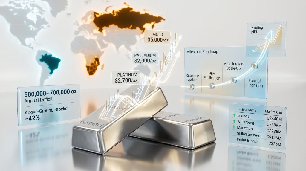 why the precious metals breakout has not re-rated PGE developers chart