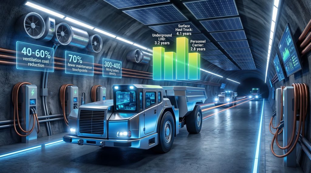 Electric vehicles transforming the mining sector.
