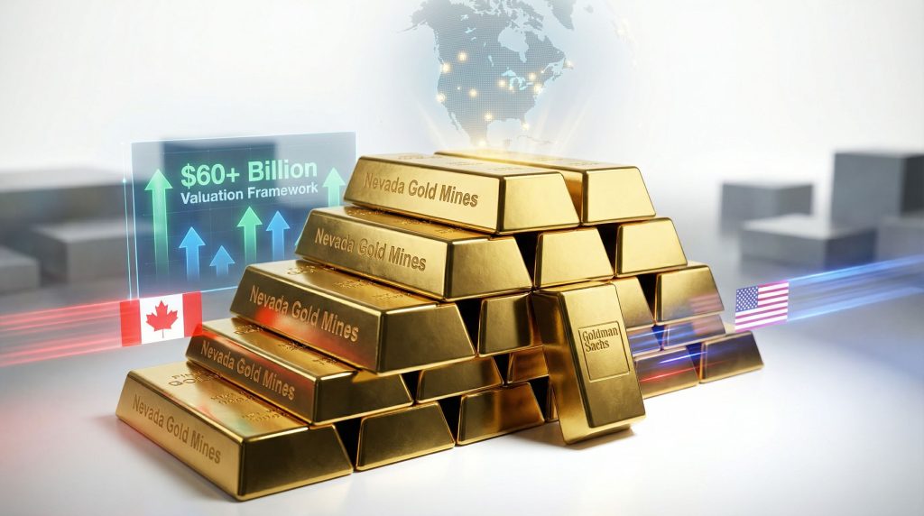 Gold bars symbolizing Barrick North American mines IPO.