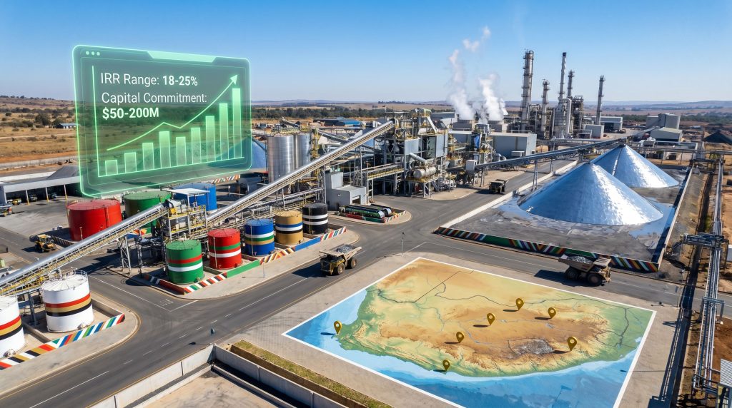 South African mining investment opportunities highlighted.