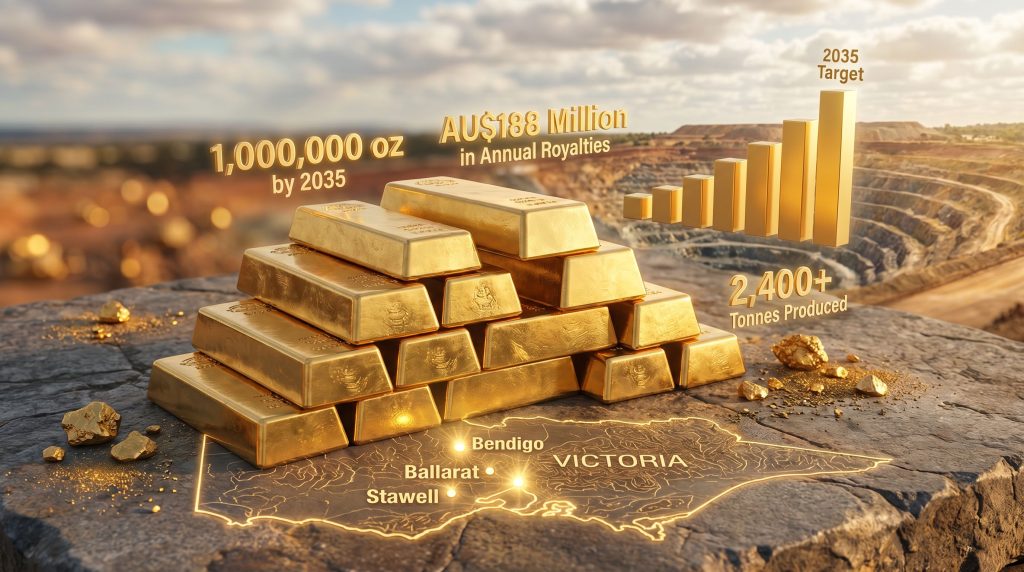 Victorian gold rush report on gold production