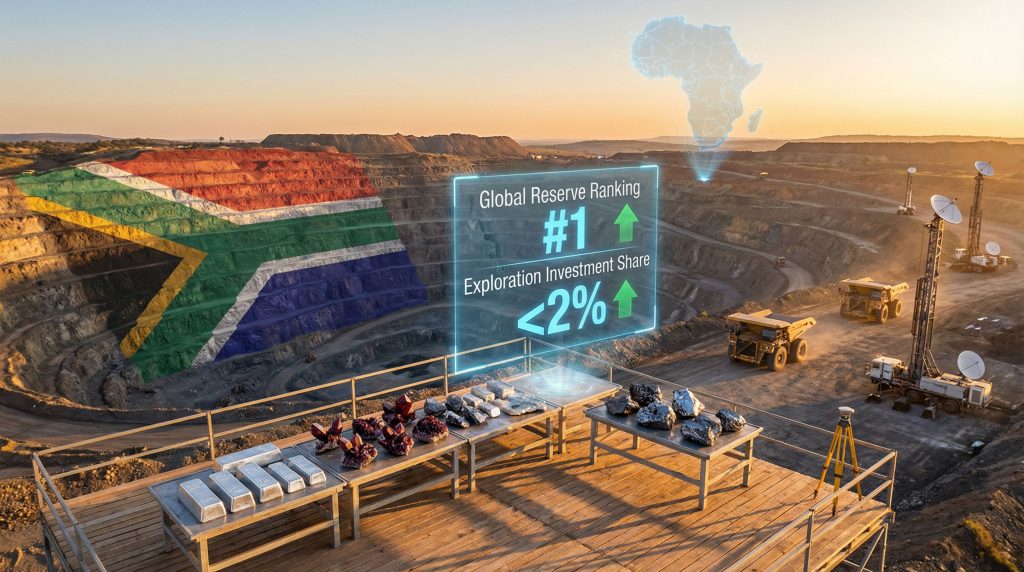 South African mining industry exploration scene.