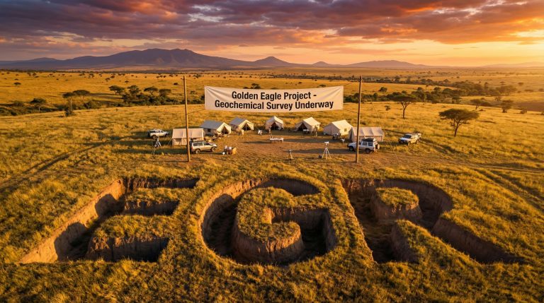 Ecograf Ltd-EGR-Golden Eagle Project geochemical survey camp.