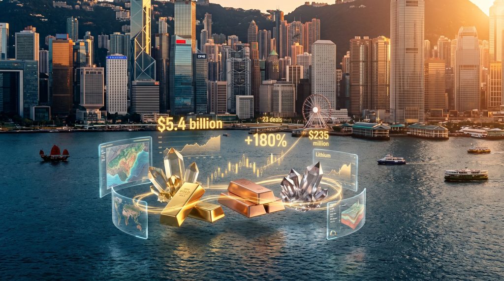 Hong Kong mining IPOs booming financial growth.