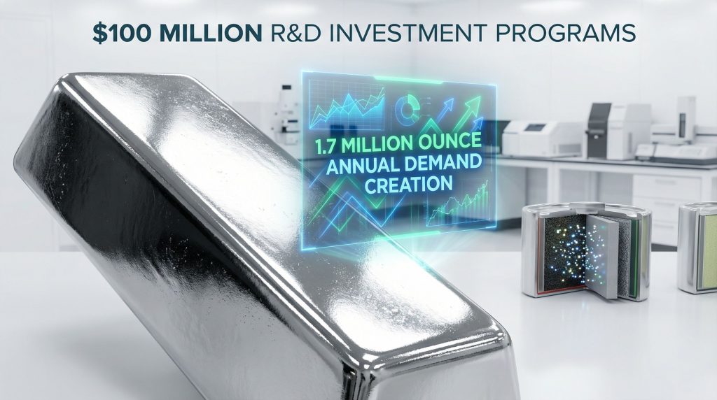 Palladium demand grows in electric vehicles.