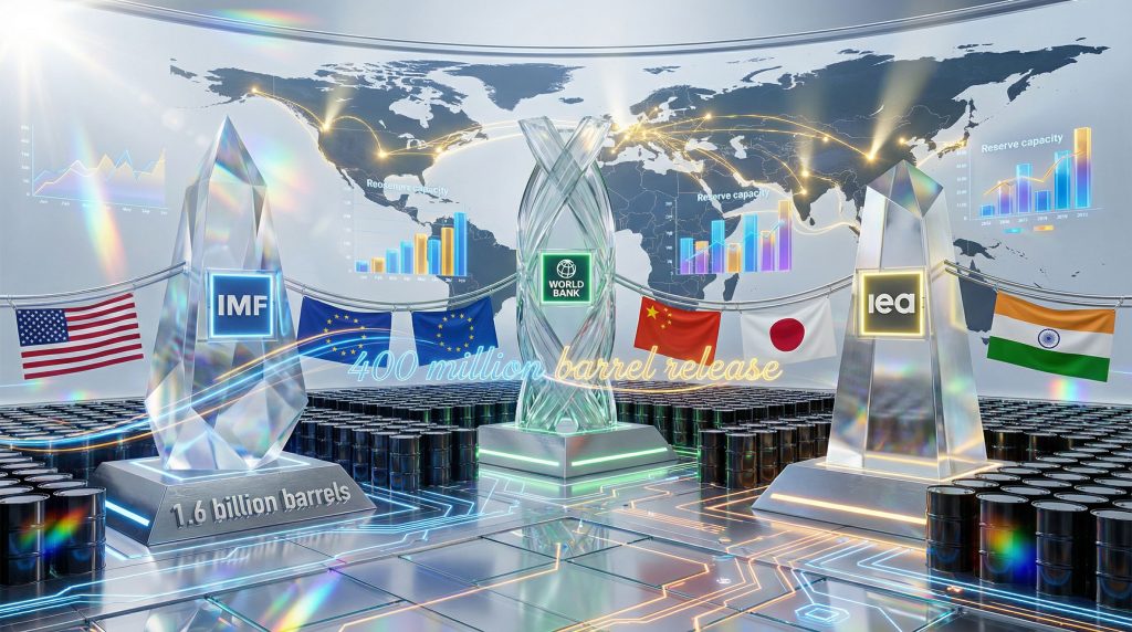 IMF World Bank IEA energy strategy illustration.
