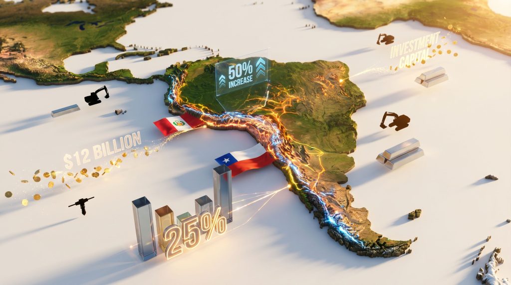 Latin America mining investment potential visualized geographically.