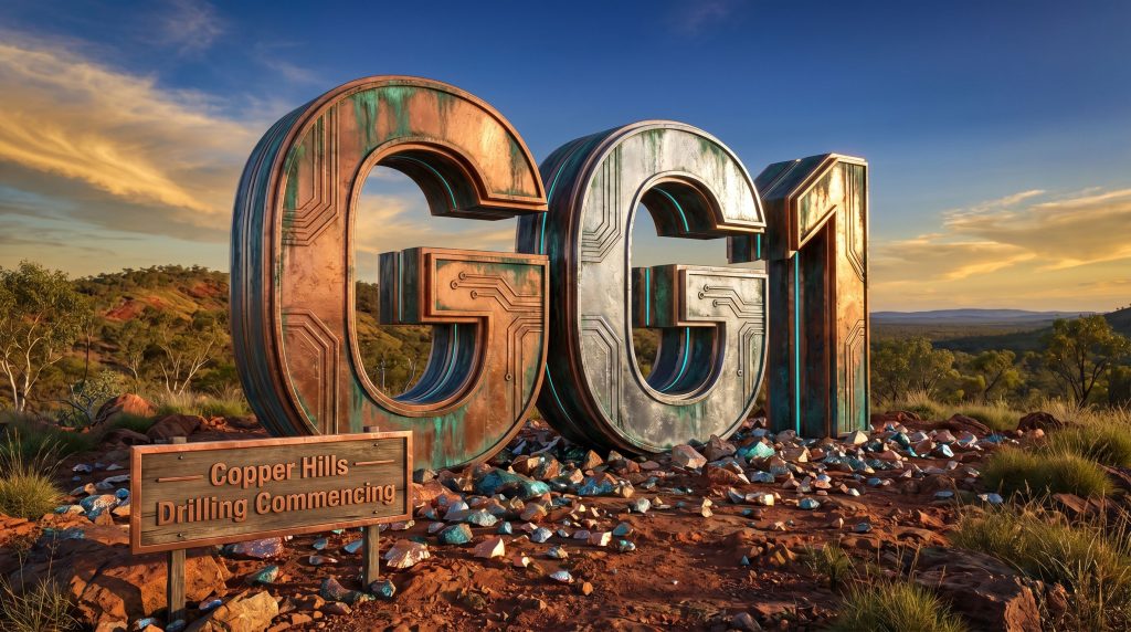Green & Gold Minerals Ltd-GG1-GG1 Copper Hills drilling commencement sign