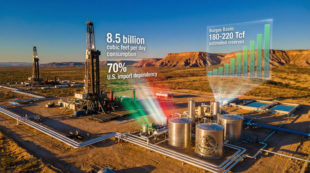 Mexico supports fracking policy shift, Burgos reserves.