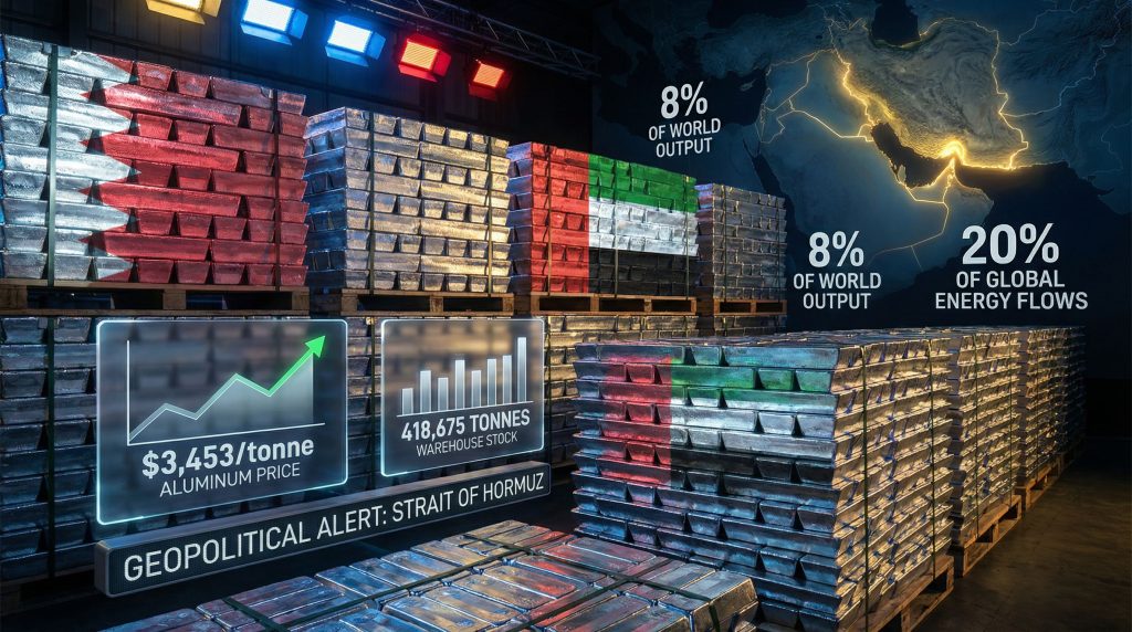 Aluminum prices rise amid Middle East conflict.