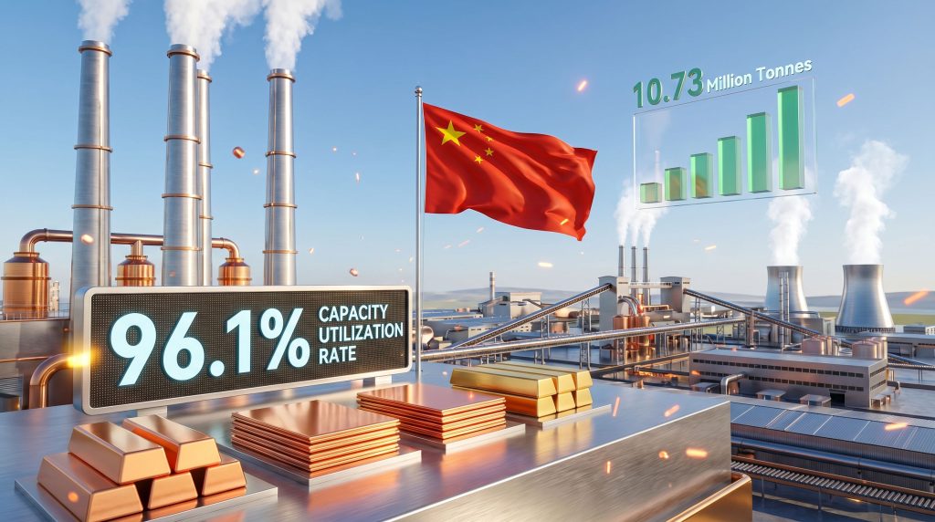 Chinese smelters achieve record capacity utilization.