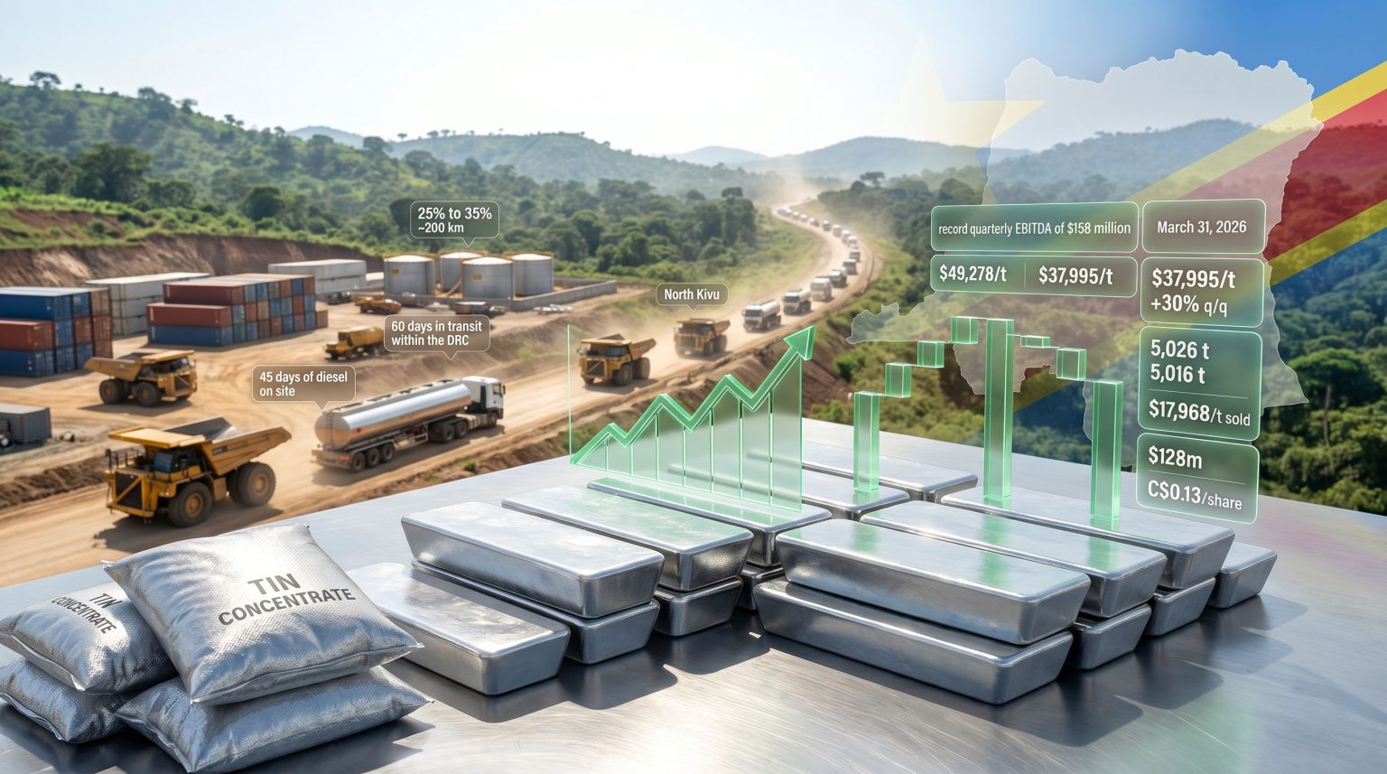 Alphamin Q1 Earnings: Tin Prices Drive Record EBITDA