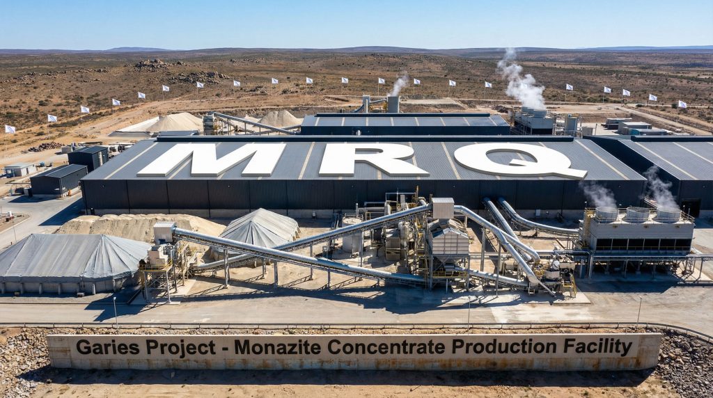 MRG Metals Ltd-MRQ-Garies Project facility with processing machinery.