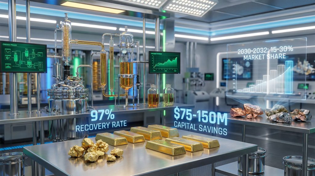 Advanced laboratory showcases breakthrough gold recovery technology.