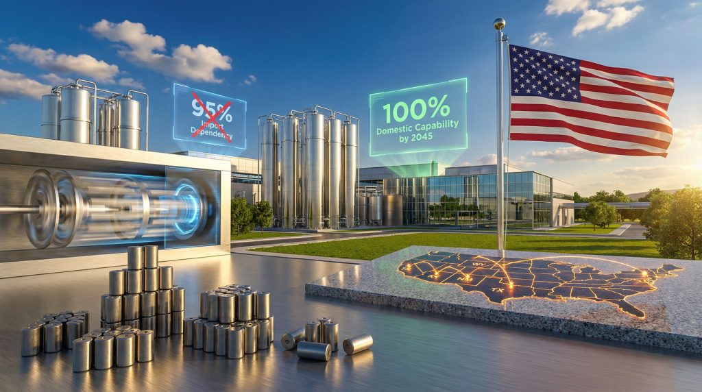 U.S. nuclear fuel independence visualized; future goals.