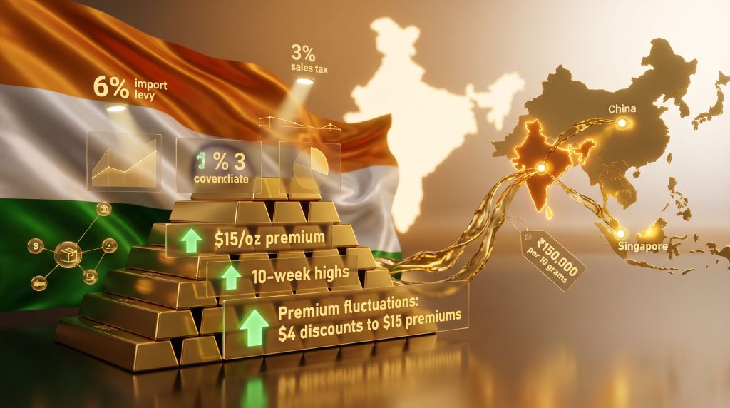 India gold premiums rise amidst tight supply.