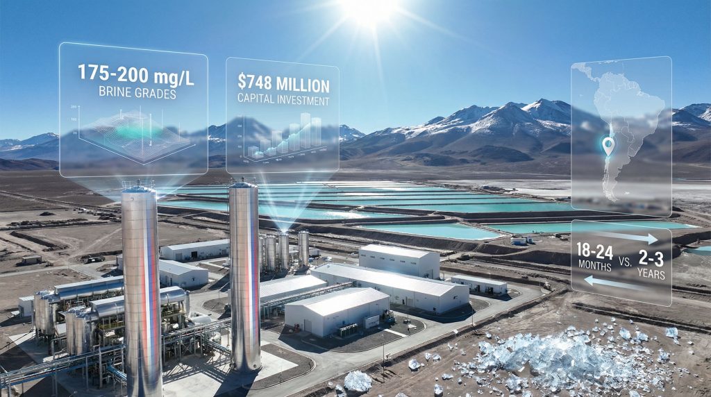 Laguna Verde lithium project, Chilean desert landscape.