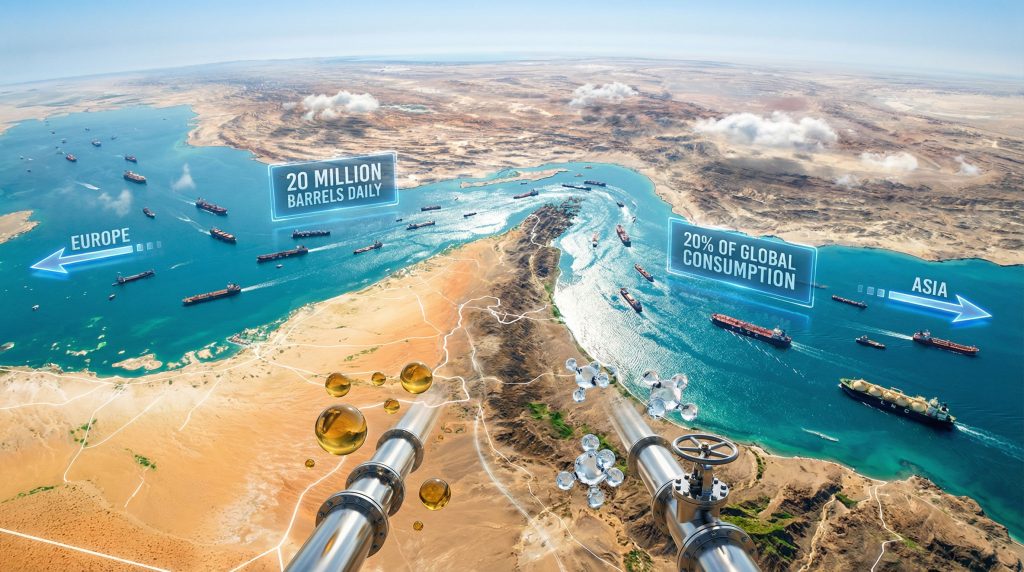 Strait of Hormuz blockade affects global energy.