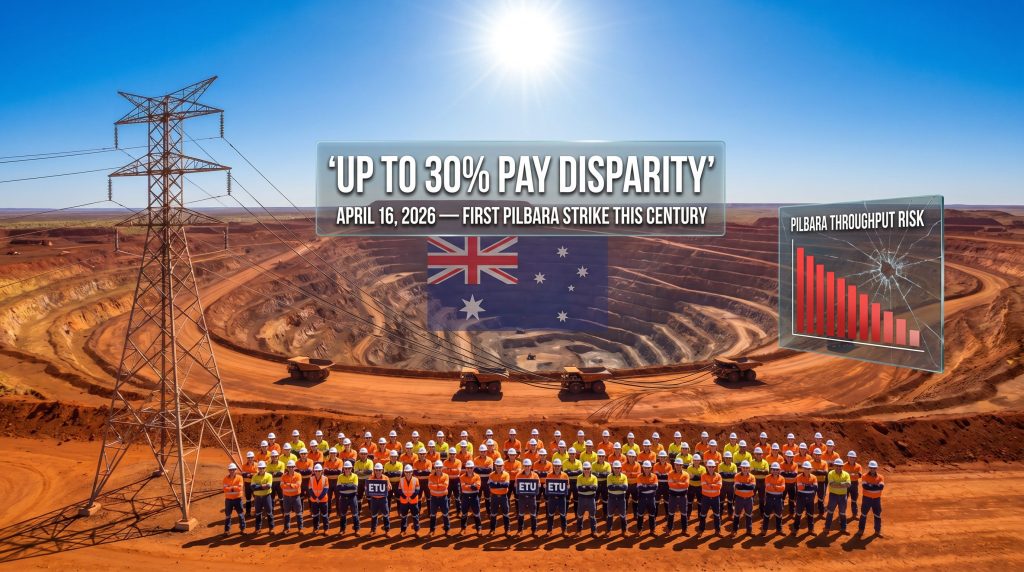 BHP Pilbara industrial action at mine site