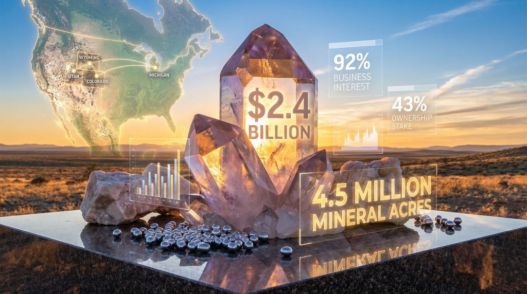 Merger between Sweetwater Royalties and Uranium Royalty Corp visual representation.