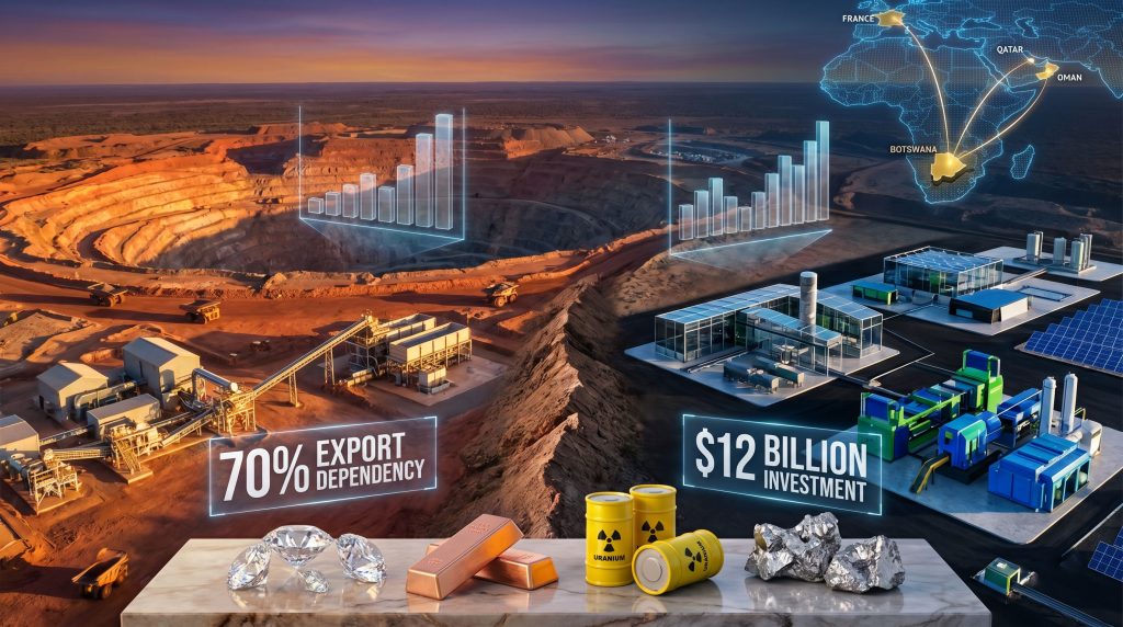 Botswana expands mining ties with global markets.
