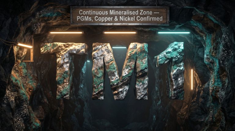 Terra Metals Ltd-TM1-TM1 mineralised zone underground mine sign