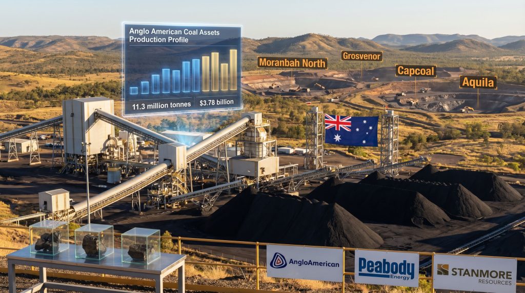 Australian coal mine under Anglo American sale.