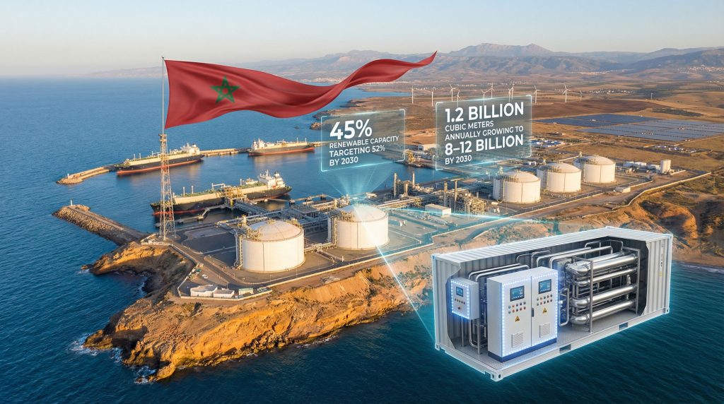 Morocco LNG import strategy reset illustrated.