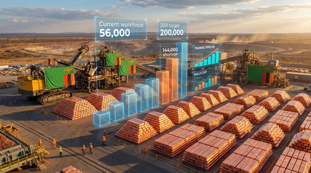 Zambian mine highlights skills shortage issue.