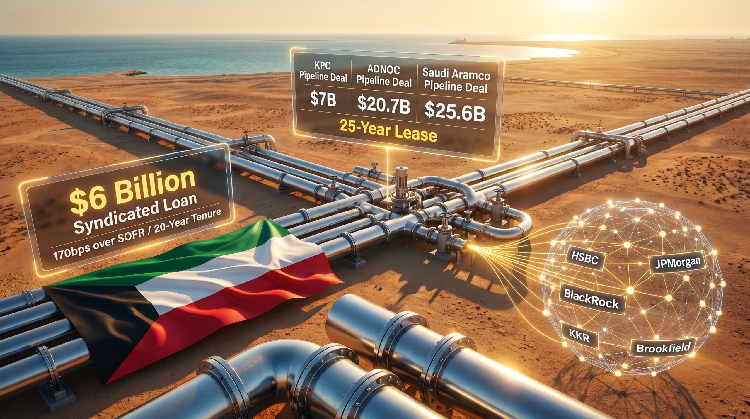 Kuwait Oil Pipeline Stake Deal: $7B GCC Finance