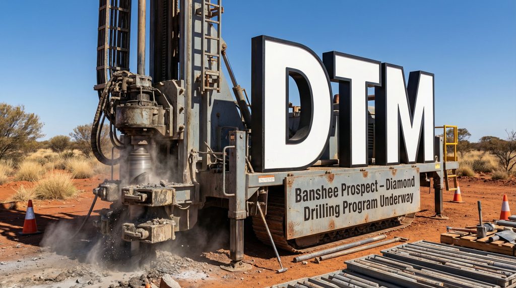 Dart Mining NL-DTM-DTM diamond drilling program in action.