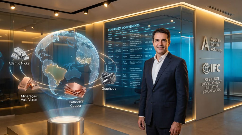 Appian Castellari Critical Minerals CEO with achievements.