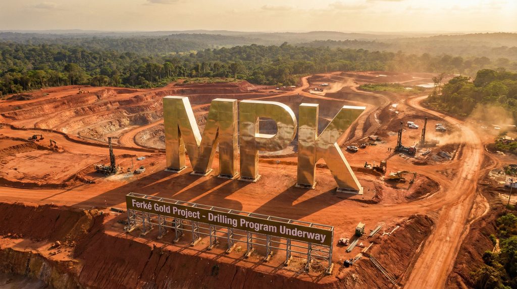 Many Peaks Minerals Ltd-MPK-MPK gold mining site with equipment.