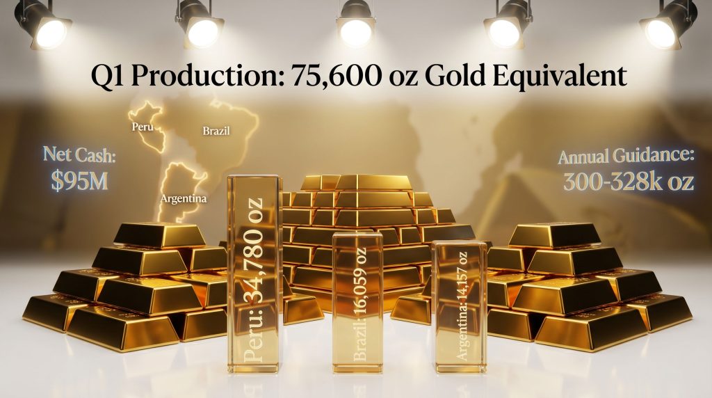 Hochschild Mining Q1 output decreases to 75,600 oz.