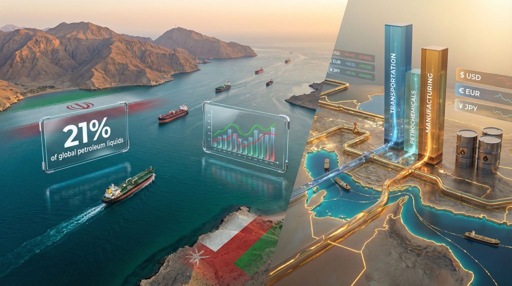 Strait of Hormuz disruption impacts global trade.