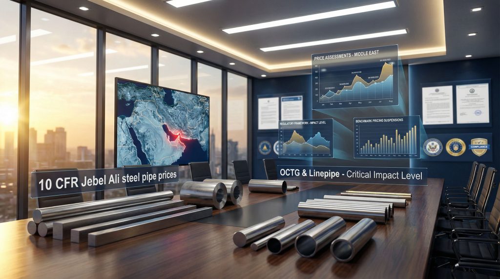 Middle East steel market impact visualization.