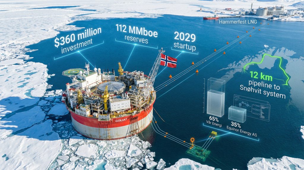Goliat Gas Export project in icy waters.