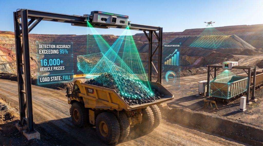 autonomous 3D load measurement in mining system