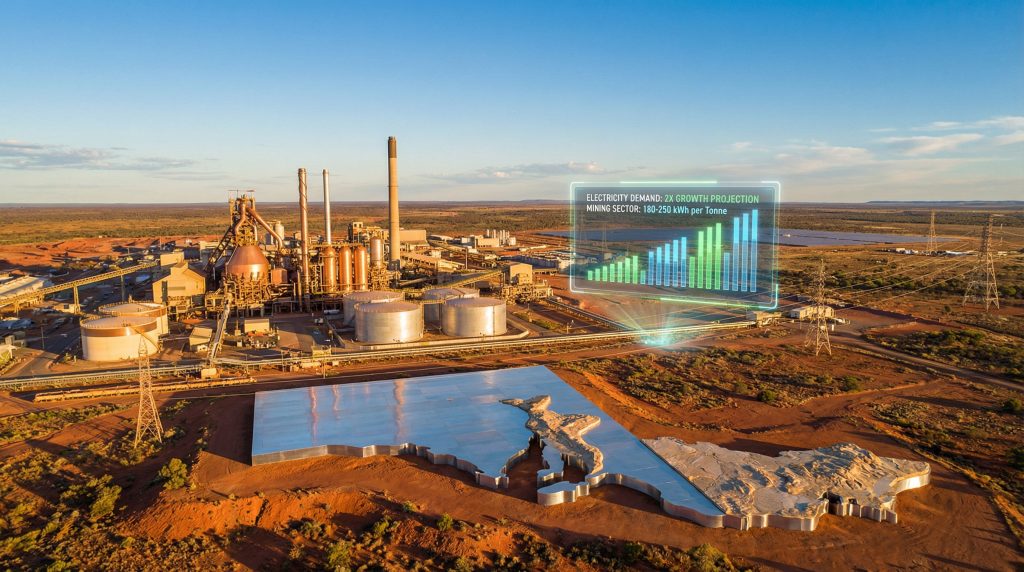 South Australia mining electricity demand growth.