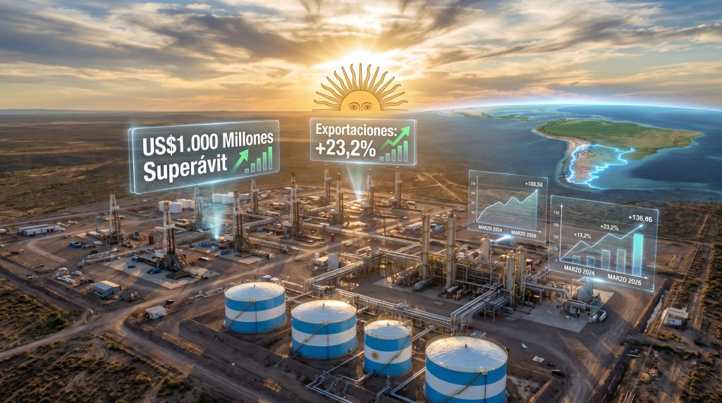 Energy surplus record in Argentina, growth.