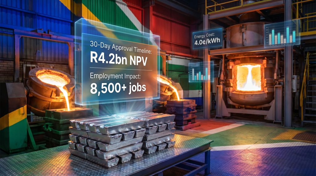Furnace and data on ferrochrome tariff relief process.