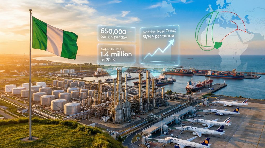 Dangote Refinery exports aviation fuel globally.