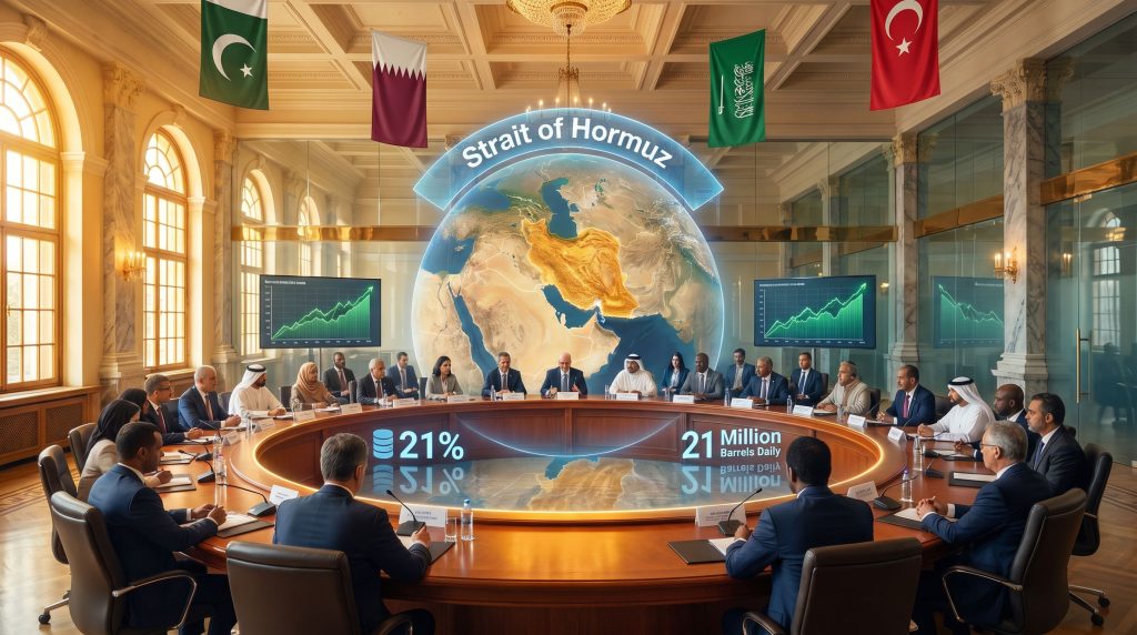 International leaders discussing ceasefire negotiations.